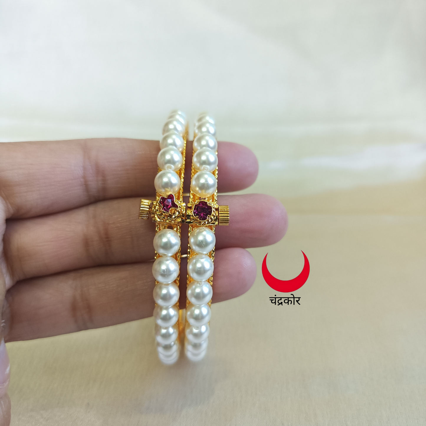 Single Pearl Bangles