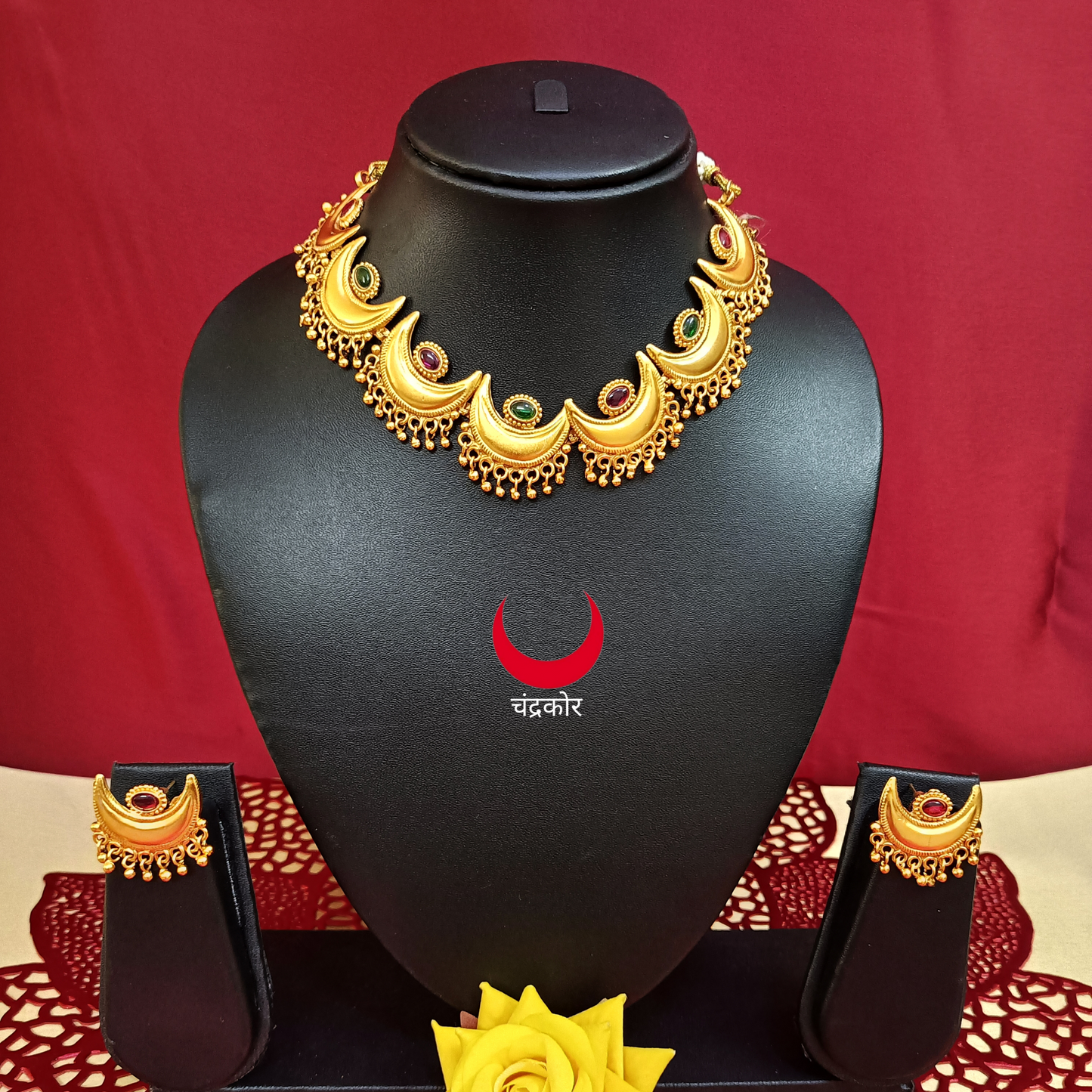 Chandrakor Matte Necklace Set