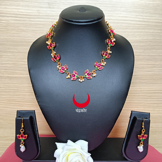 Lotus Pearl Necklace