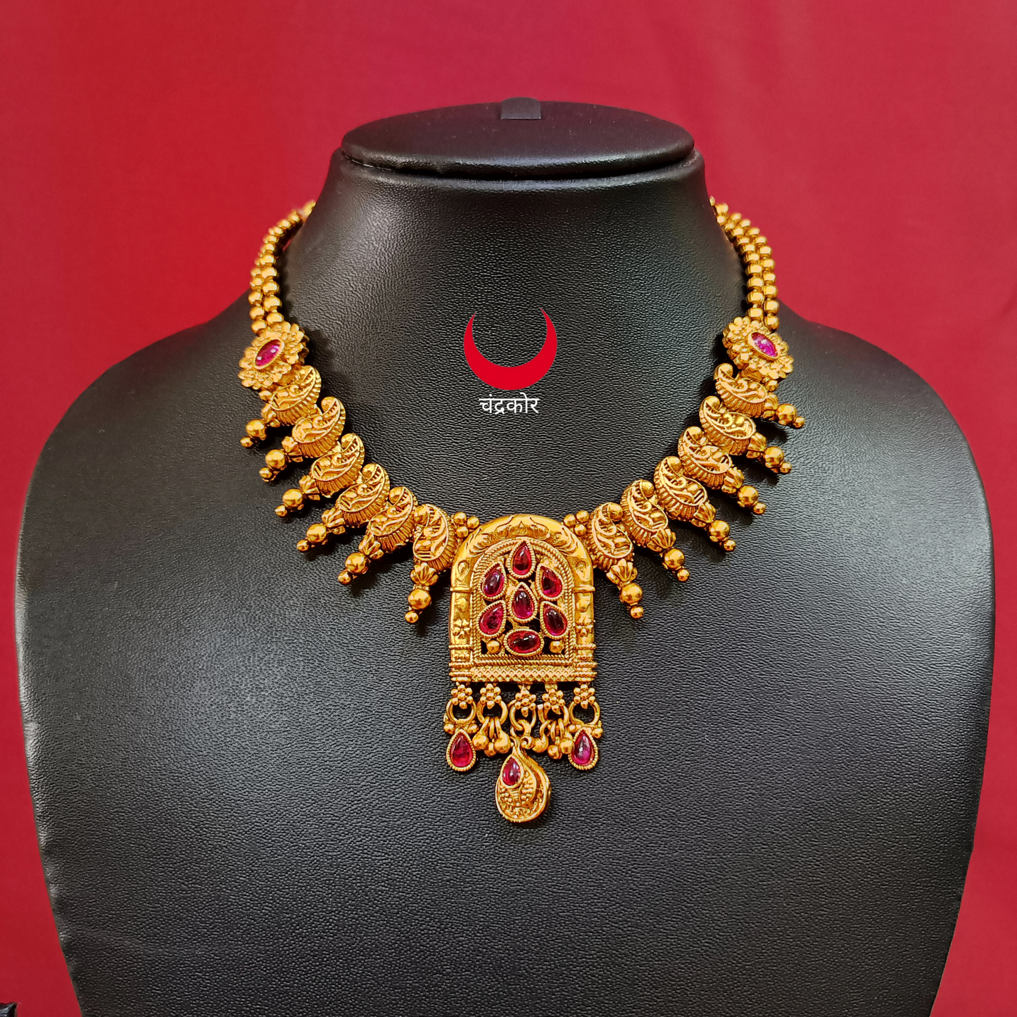 Antique Rajwadi Necklace set